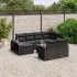 Set canapele de grădină cu perne, 11 piese, gri, poliratan GartenMobel Dekor