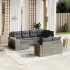 Set canapele de grădină cu perne, 10 piese, bej, poliratan GartenMobel Dekor