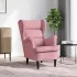 Fotoliu, roz, catifea GartenMobel Dekor