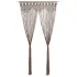 Perdea macrame, antracit, 140 x 240 cm, bumbac GartenMobel Dekor