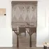 Perdea macrame, gri taupe,140 x 240 cm, bumbac GartenMobel Dekor