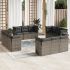Set canapele de grădină cu perne, 12piese gri deschis poliratan GartenMobel Dekor