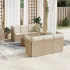 Set canapele de grădină, 7 piese, cu perne, bej, poliratan GartenMobel Dekor
