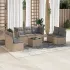 Set canapele de grădină cu perne, 8 piese, gri, poliratan GartenMobel Dekor