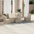 Set canapele de grădină cu perne, 6 piese, bej, poliratan GartenMobel Dekor