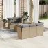 Set canapele de grădină cu perne, 6 piese gri deschis poliratan GartenMobel Dekor