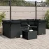Set canapele de grădină, 7 piese, cu perne, bej, poliratan GartenMobel Dekor