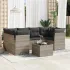 Set canapele de grădină, 7 piese, cu perne, bej, poliratan GartenMobel Dekor