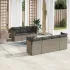 Set mobilier de grădină cu perne, 8 piese gri deschis poliratan GartenMobel Dekor