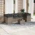 Set canapele de grădină, 8 piese, cu perne, bej, poliratan GartenMobel Dekor