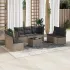 Set canapele de grădină cu perne, 8 piese, gri, poliratan GartenMobel Dekor