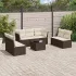 Set canapele de grădină cu perne, 8 piese, gri, poliratan GartenMobel Dekor