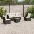 Set canapele de grădină cu perne, 6 piese, bej, poliratan GartenMobel Dekor