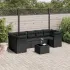 Set canapele de grădină, 8 piese, cu perne, bej, poliratan GartenMobel Dekor