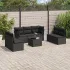 Set canapele de grădină cu perne, 8 piese, gri, poliratan GartenMobel Dekor