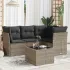 Set canapele de grădină cu perne, 5 piese gri deschis poliratan GartenMobel Dekor