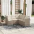 Set canapele de grădină cu perne, 5 piese gri deschis poliratan GartenMobel Dekor