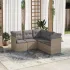Set canapele de grădină cu perne, 5 piese gri deschis poliratan GartenMobel Dekor