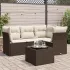 Set canapele de grădină cu perne, 5 piese gri deschis poliratan GartenMobel Dekor