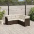 Set canapele de grădină cu perne, 5 piese gri deschis poliratan GartenMobel Dekor