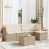 Set mobilier grădină cu perne, 6 piese, gri, poliratan GartenMobel Dekor