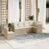 Set mobilier de grădină cu perne, 6 piese, negru, poliratan GartenMobel Dekor