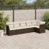 Set canapele de grădină cu perne, 6 piese gri deschis poliratan GartenMobel Dekor