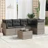 Set canapele de grădină cu perne, 6 piese gri deschis poliratan GartenMobel Dekor