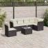 Set canapele de grădină cu perne, 7piese gri deschis poliratan GartenMobel Dekor