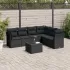 Set canapele de grădină, 7 piese, cu perne, bej, poliratan GartenMobel Dekor