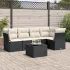 Set canapele de grădină cu perne, 6 piese gri deschis poliratan GartenMobel Dekor