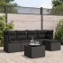 Set mobilier grădină cu perne, 6 piese, gri, poliratan GartenMobel Dekor
