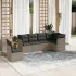 Set mobilier de grădină cu perne, 6 piese, negru, poliratan GartenMobel Dekor