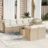 Set canapele de grădină, 9 piese, cu perne, bej, poliratan GartenMobel Dekor