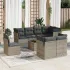 Set canapele de grădină, 9 piese, cu perne, bej, poliratan GartenMobel Dekor
