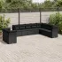 Set canapele de grădină cu perne, 10 piese, maro, poliratan GartenMobel Dekor