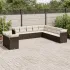 Set canapele de grădină cu perne, 11 piese, gri, poliratan GartenMobel Dekor