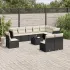 Set canapele de grădină cu perne, 11 piese, gri, poliratan GartenMobel Dekor