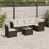 Set canapele de grădină cu perne, 7piese gri deschis poliratan GartenMobel Dekor