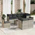 Set canapele de grădină, 9 piese, cu perne, bej, poliratan GartenMobel Dekor