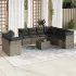 Set canapele de grădină cu perne, 10 piese, bej, poliratan GartenMobel Dekor