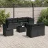 Set canapele de grădină, 9 piese, cu perne, bej, poliratan GartenMobel Dekor