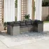 Set canapele de grădină, 7 piese, cu perne, gri, poliratan GartenMobel Dekor