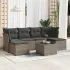 Set canapele de grădină, 7 piese, cu perne, bej, poliratan GartenMobel Dekor
