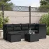 Set canapele de grădină, 7 piese, cu perne, bej, poliratan GartenMobel Dekor