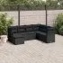 Set canapele de grădină, 7 piese, cu perne, gri, poliratan GartenMobel Dekor