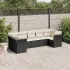 Set canapele de grădină, 7 piese, cu perne, gri, poliratan GartenMobel Dekor