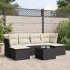 Set canapele de grădină, 7 piese, cu perne, bej, poliratan GartenMobel Dekor