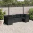 Set canapele de grădină, 7 piese, cu perne, gri, poliratan GartenMobel Dekor