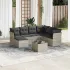 Set canapele de grădină cu perne, 8 piese, gri, poliratan GartenMobel Dekor